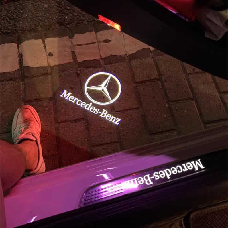 Mercedes Benz Logo Door Lights