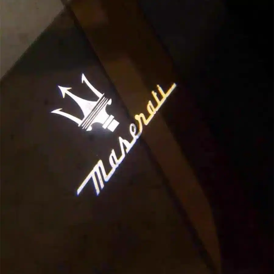 Maserati Door Projector Lights with Quartz Glass Lenses
