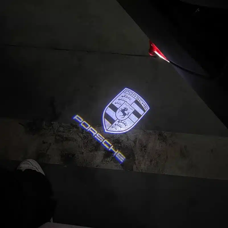 Porsche Puddle Lights Logo Projector-High Definition