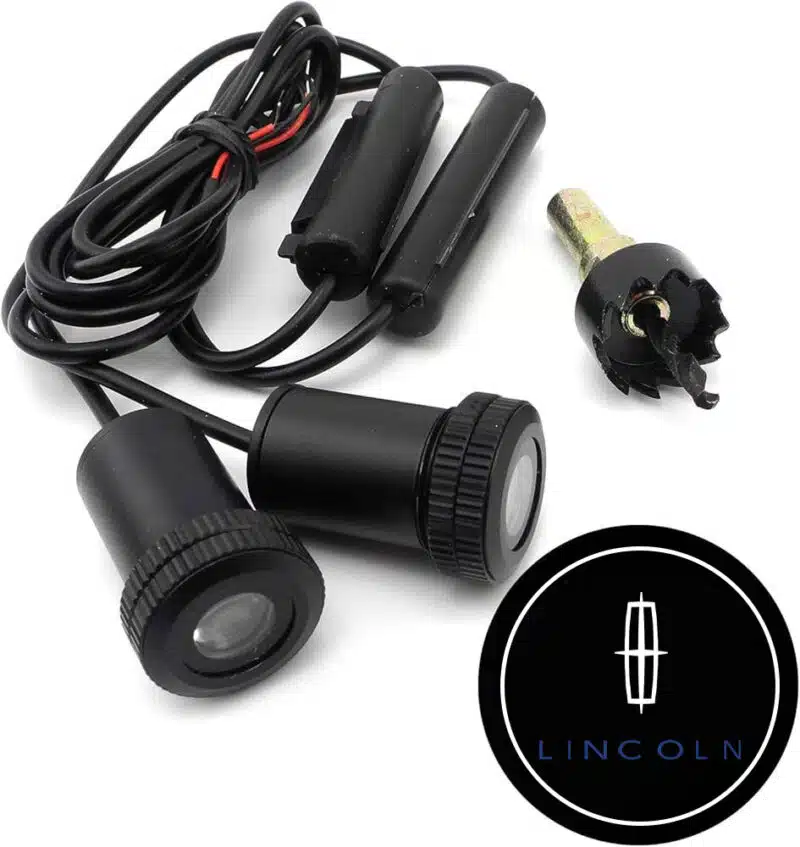 Lincoln Door Lights Logo Projector