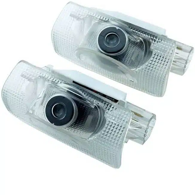 a pair of LED car door lights