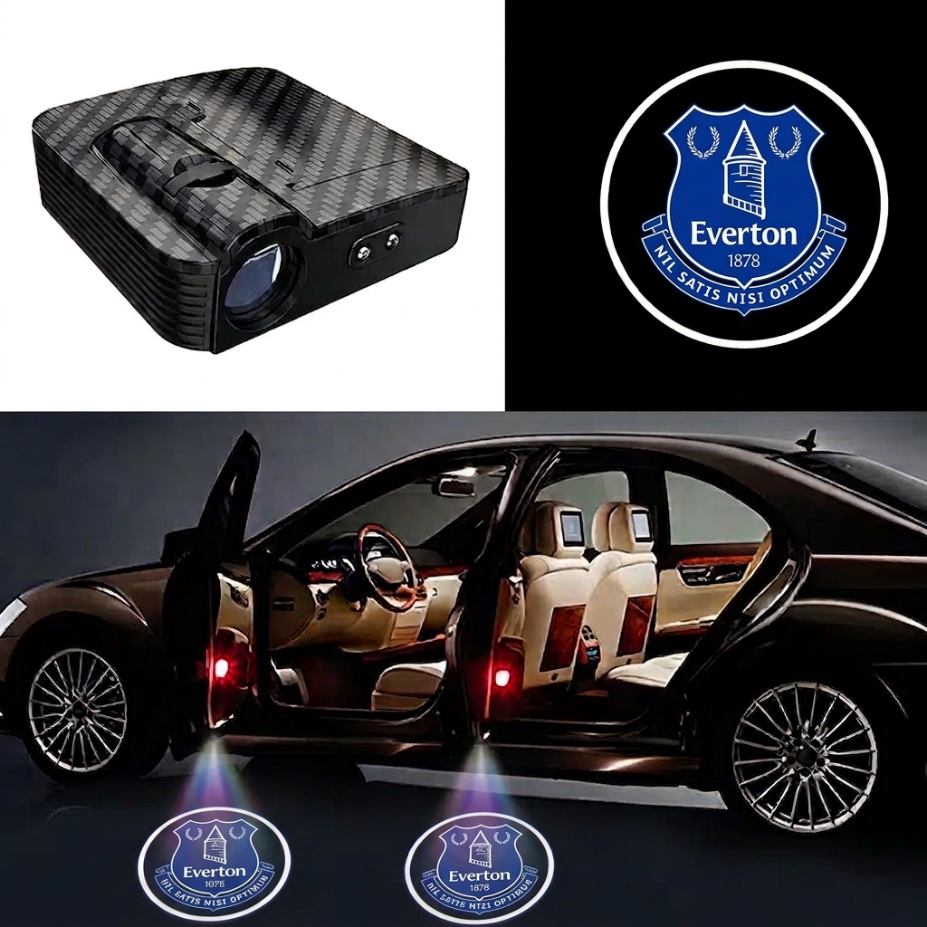Everton Car Door Light — LED Ghost Shadow Blues Crest Logo Projector